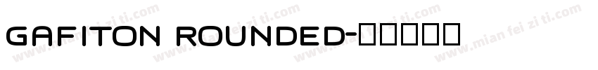gafiton rounded字体转换